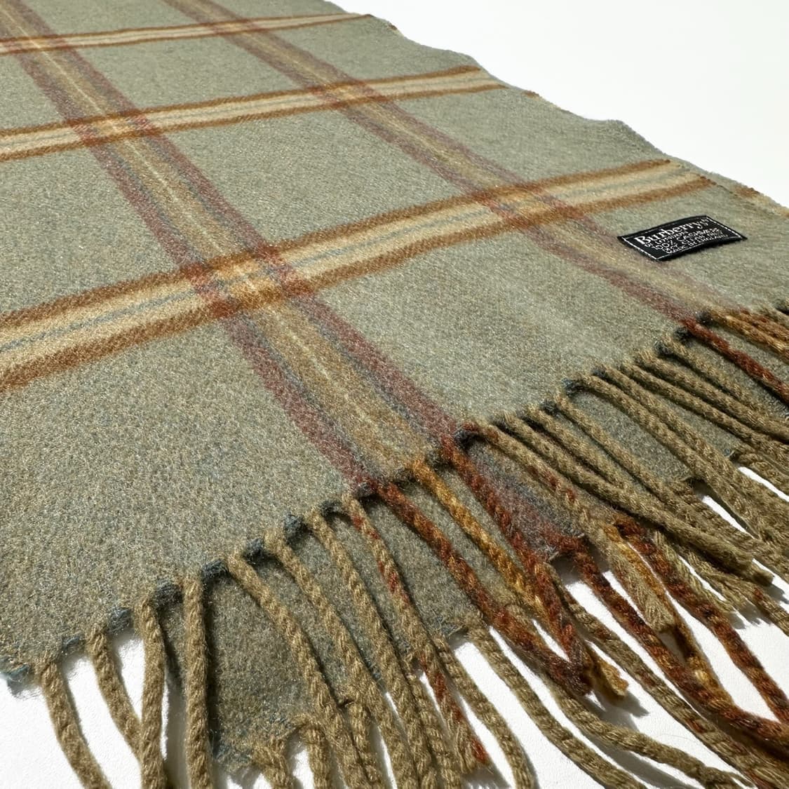 버버리 캐시미어 100% 체크 머플러 목도리 상품이미지4