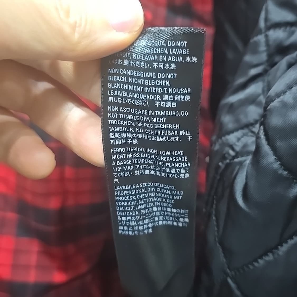 XL 36 발렌시아가 체크 패딩 셔츠 상품이미지6