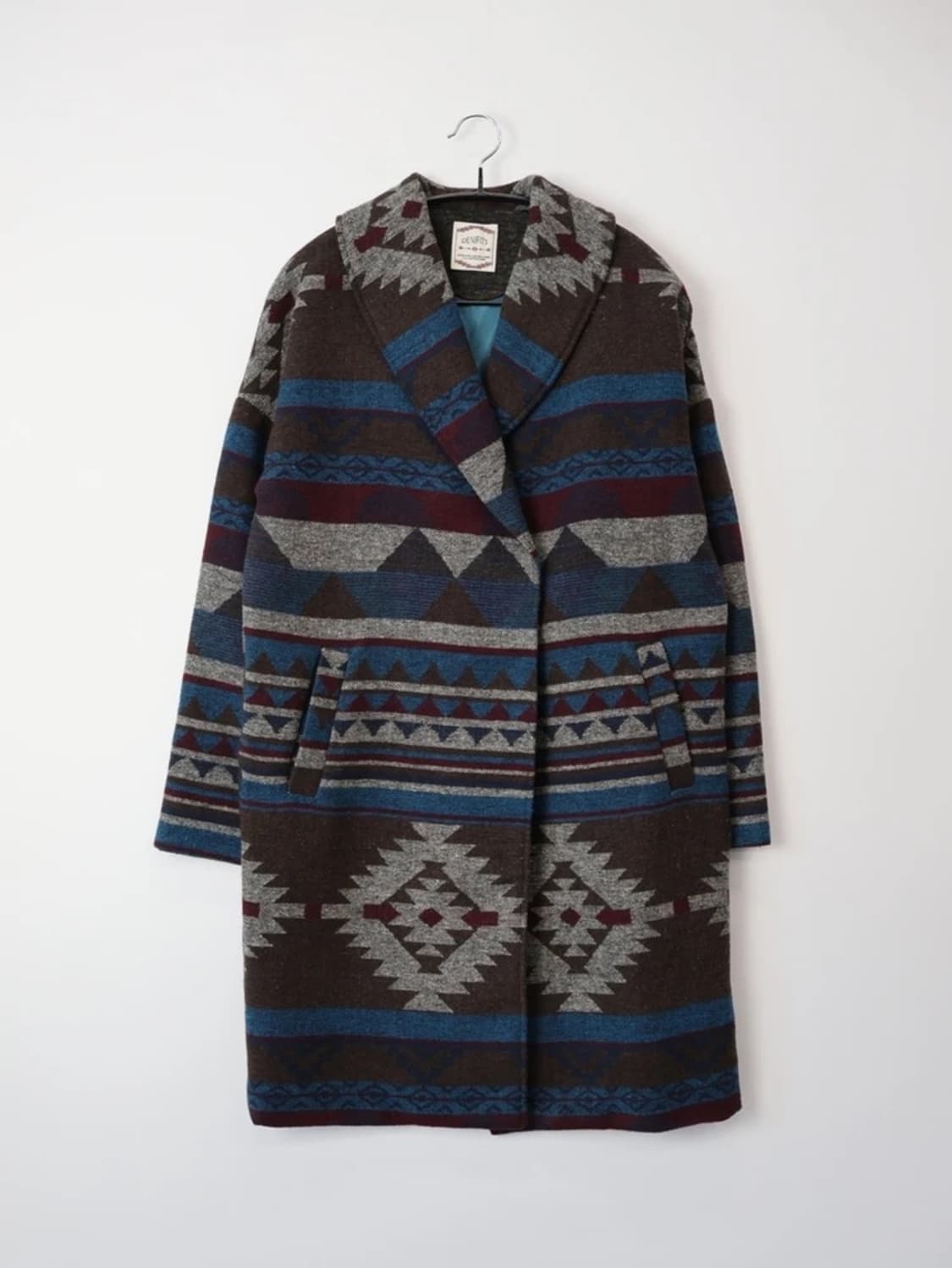 DENIFITS Ethnic Pattern Long Coat 상품이미지4