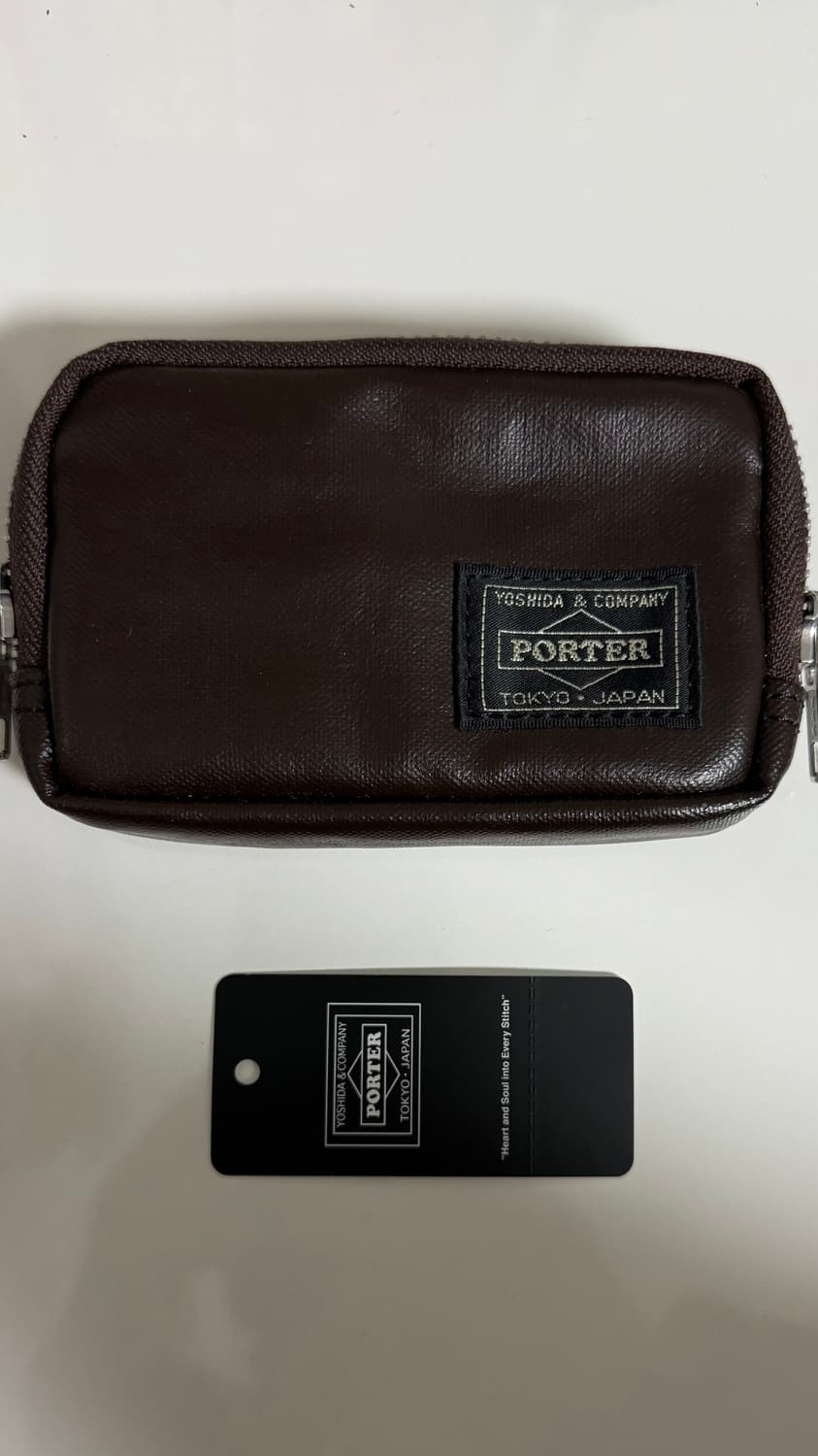 포터 프리스타일 멀티 코인 케이스 브라운 상품이미지1