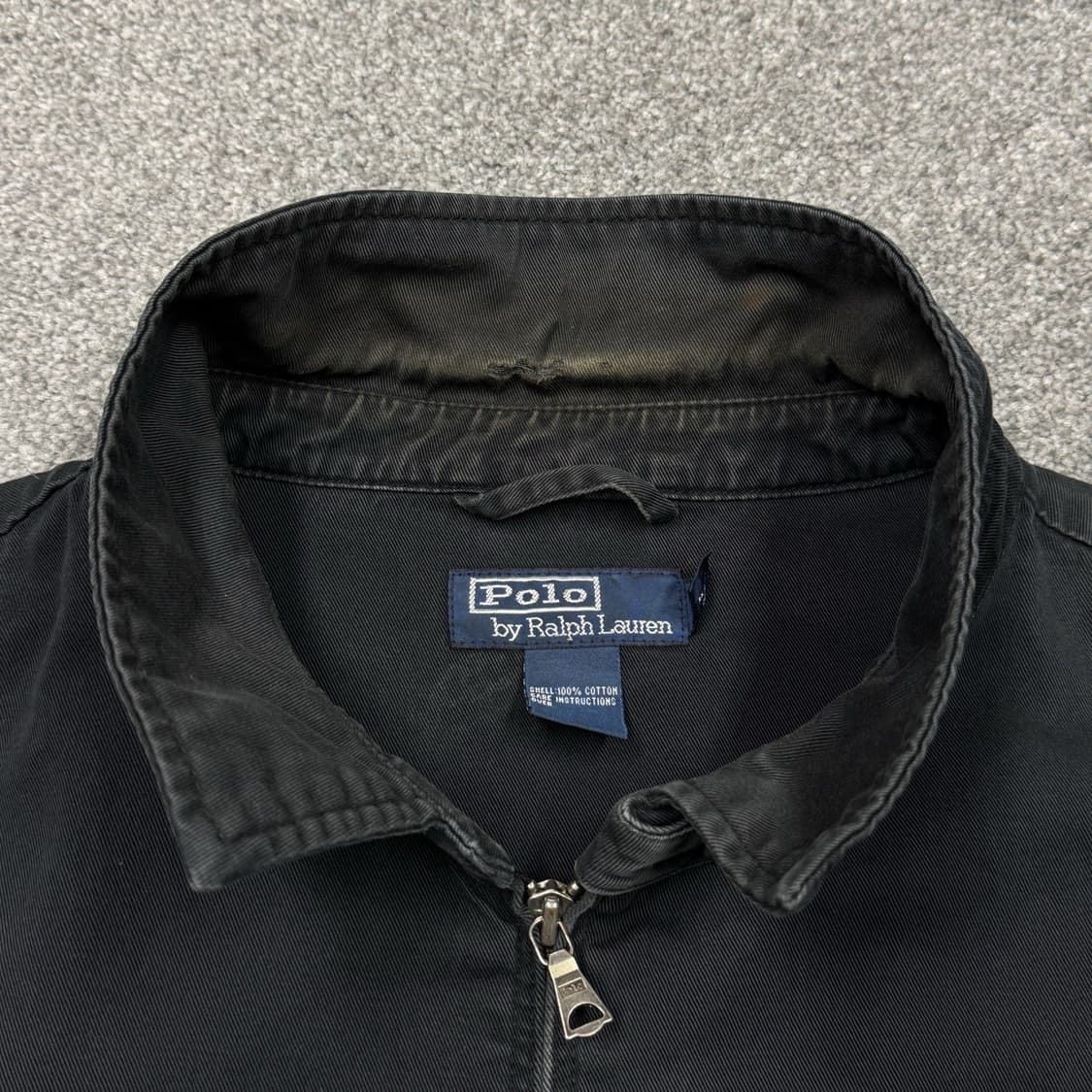 폴로 랄프 로렌 해링턴 풀 집 자켓 블랙 2XL 상품이미지4