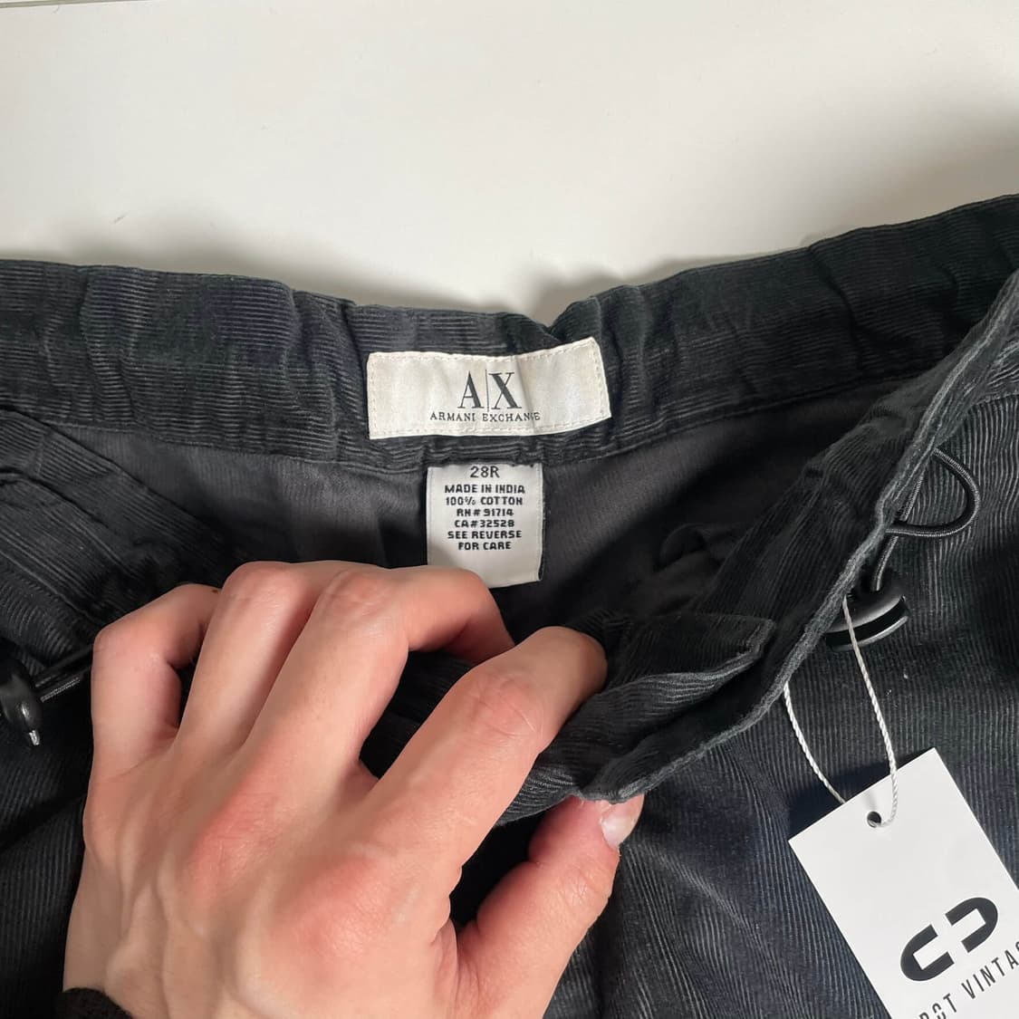 Armani exchange 코듀로이 니 플리츠 팬츠  상품이미지9