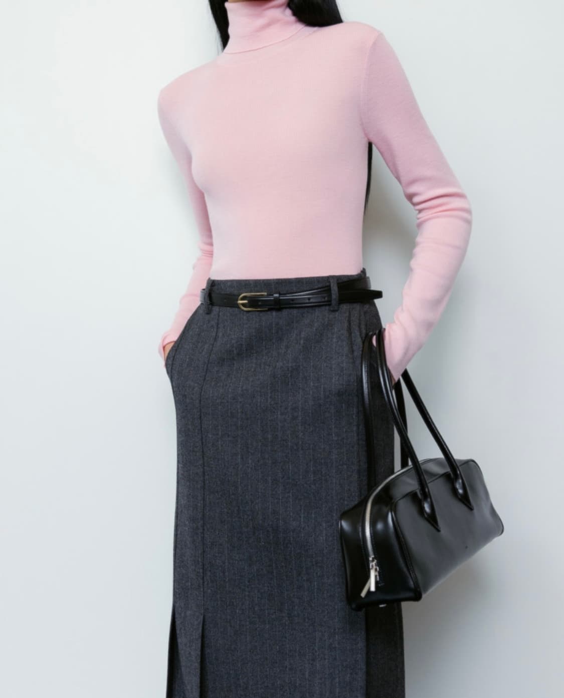 오르 메리노울 폴라 핑크 니트 상품이미지4