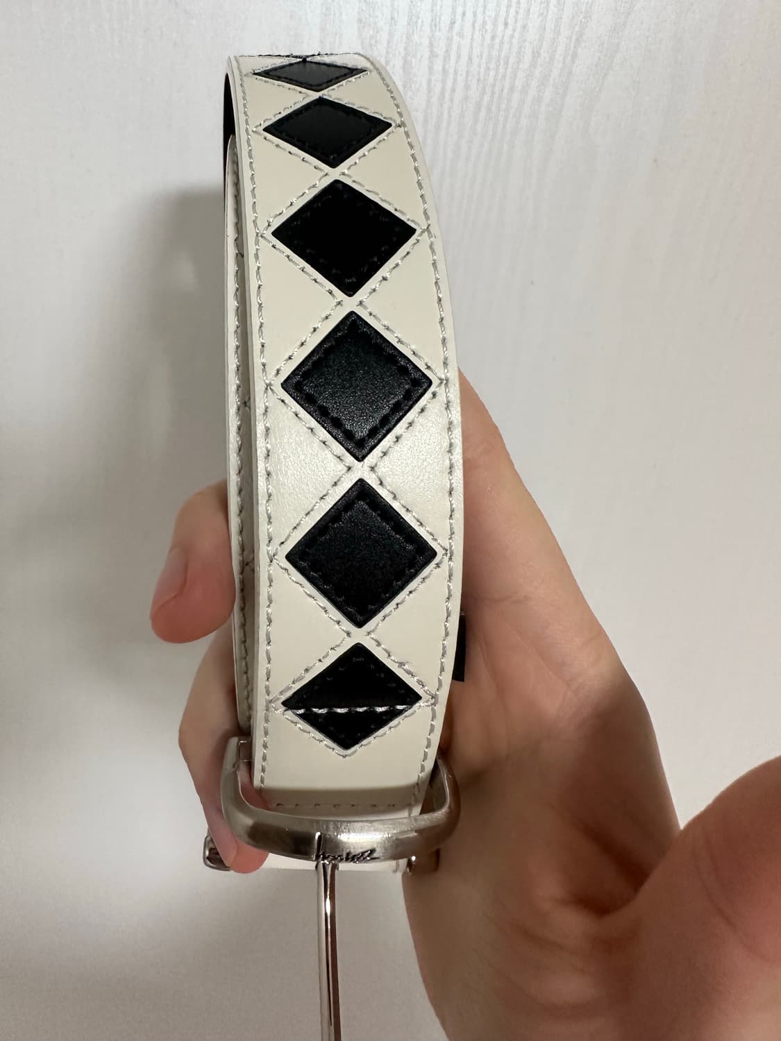 (L/XL) 스투시 아가일 스티치 벨트 상품이미지3