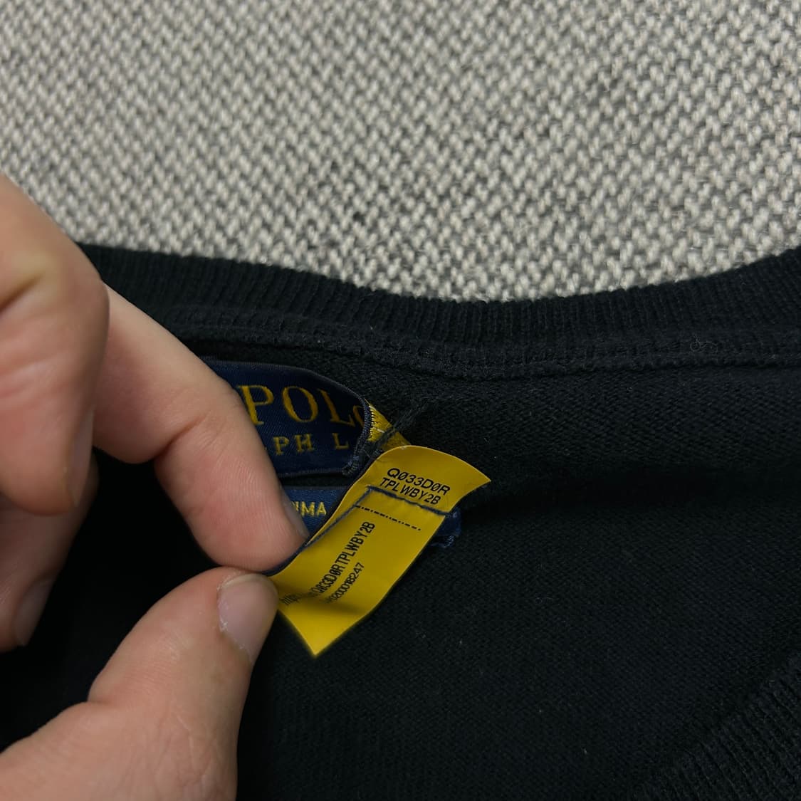 폴로 우먼스 라운드넥 피마코튼 가디건(M) 상품이미지3