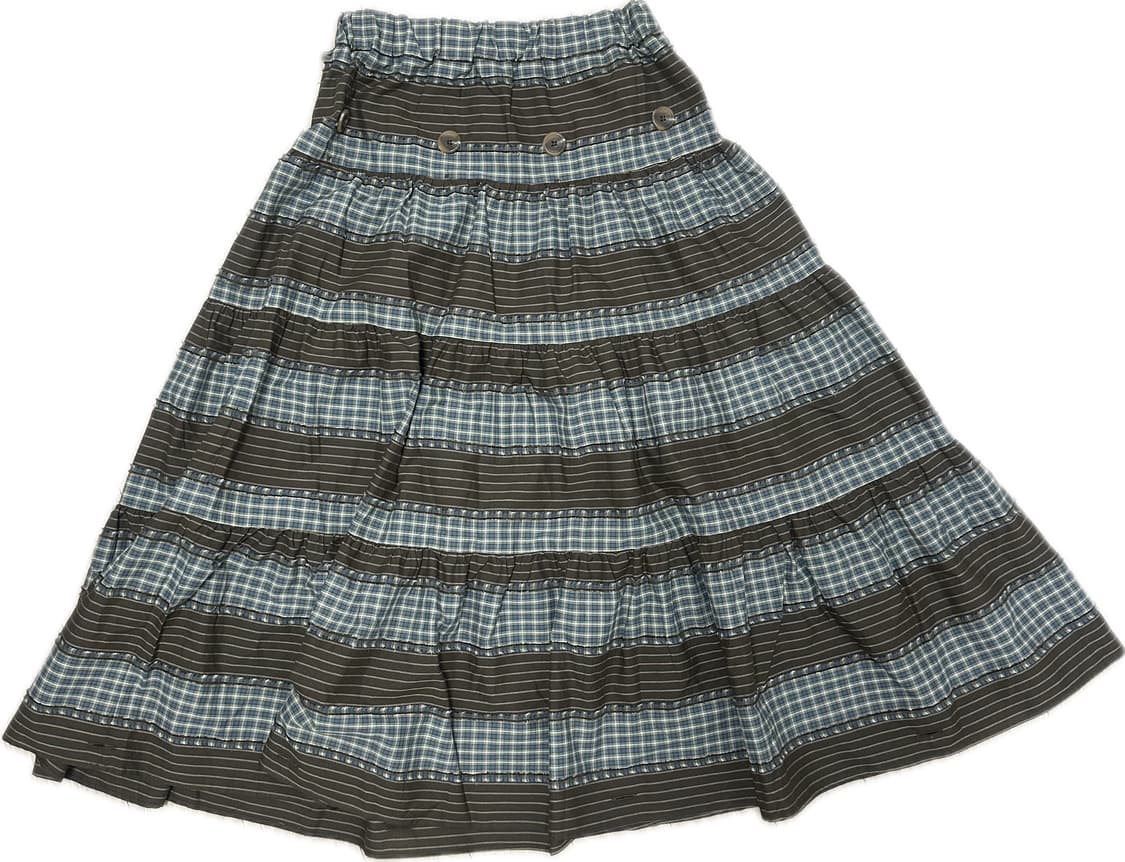 무음 투웨이 셔링 스커트 상품이미지1