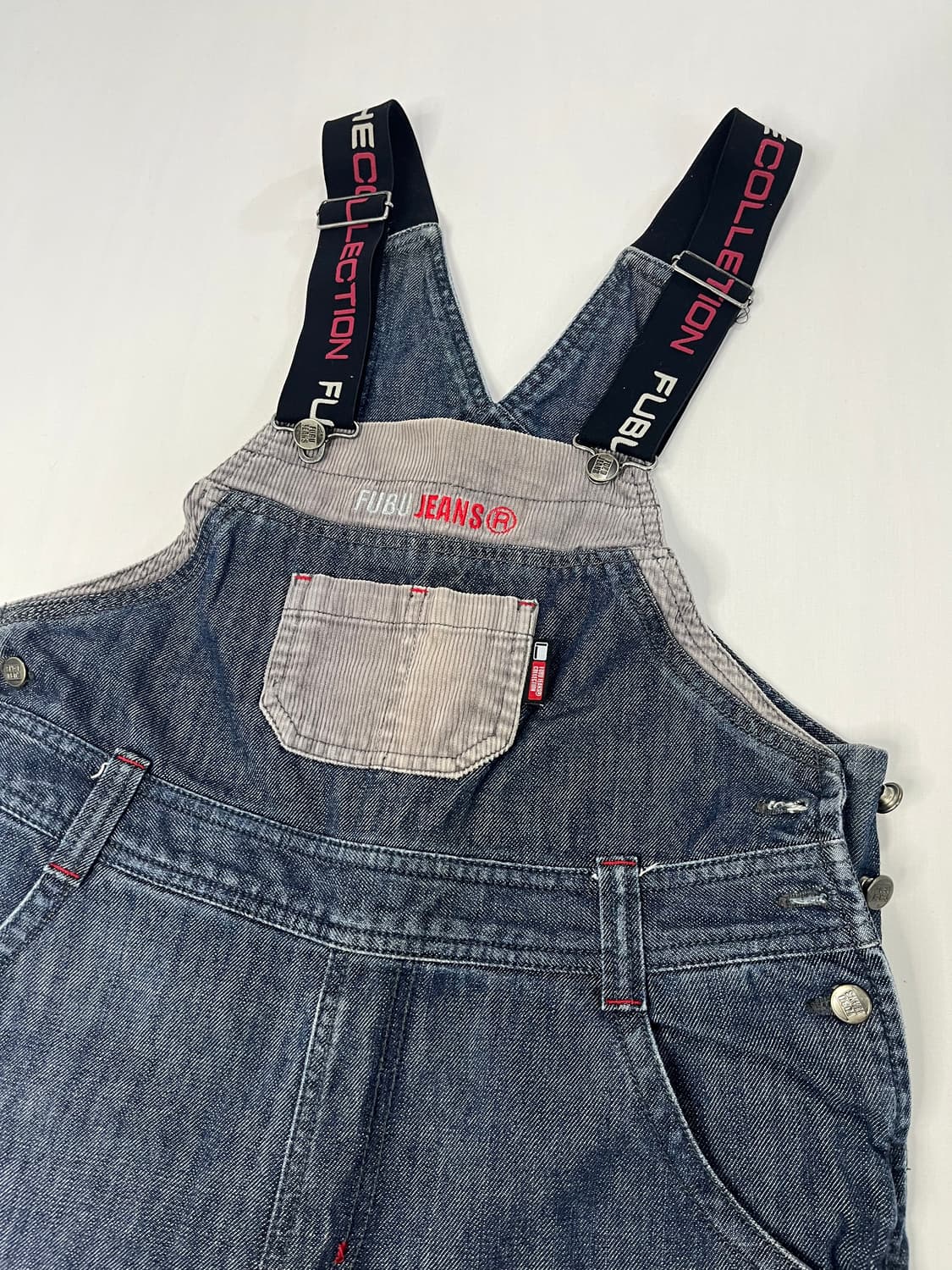 00’s FUBU 빈티지 데님 멜빵바지 상품이미지4