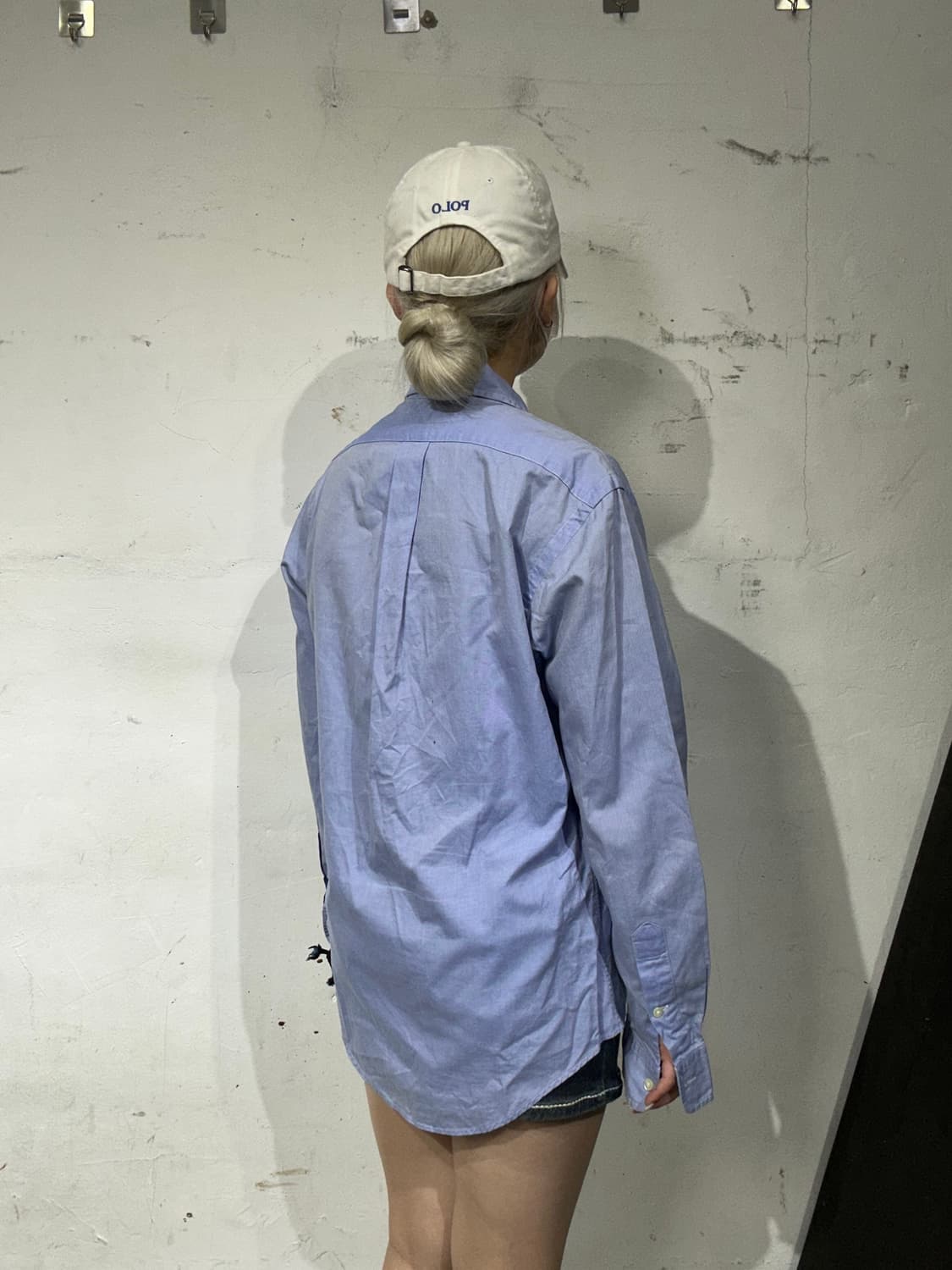 90s 폴로 랄프 로렌 소라색 오버핏 셔츠  상품이미지3