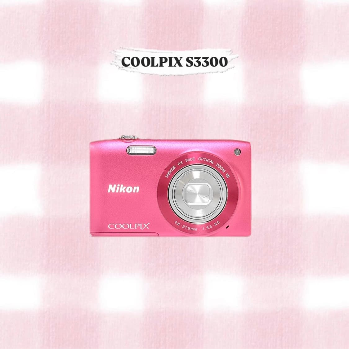 니콘 쿨픽스 S3300 핑크 빈티지디카 상품이미지1