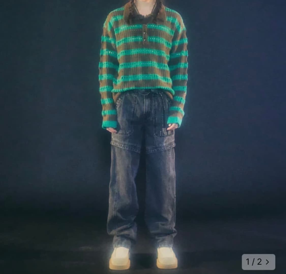 앤더슨벨 버블 스트라이프 티 XL  상품이미지3