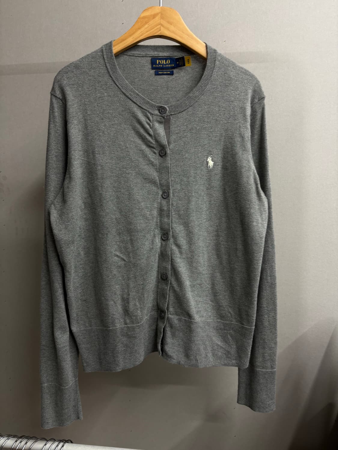 폴로 우먼 피마코튼 라운드가디건 상품이미지1