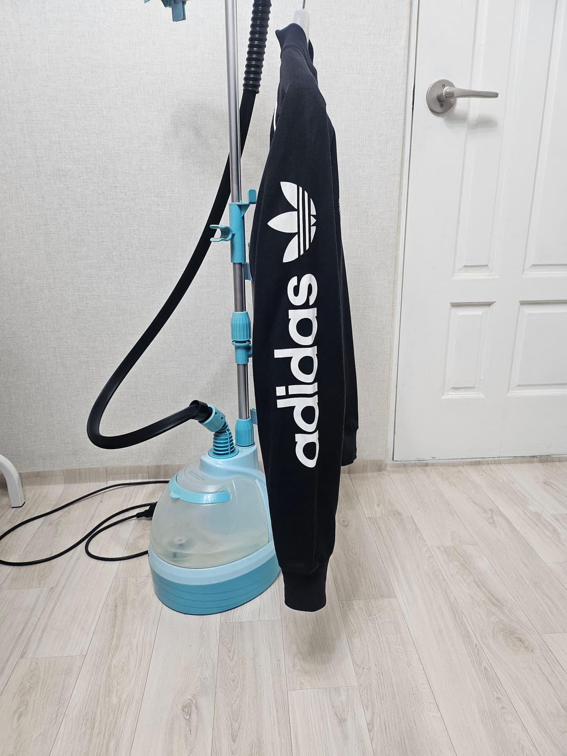 (100)L ☆초희귀☆아디다스 오리지널 슈퍼스타 로고 [블랙] 트랙탑져지 상품이미지4