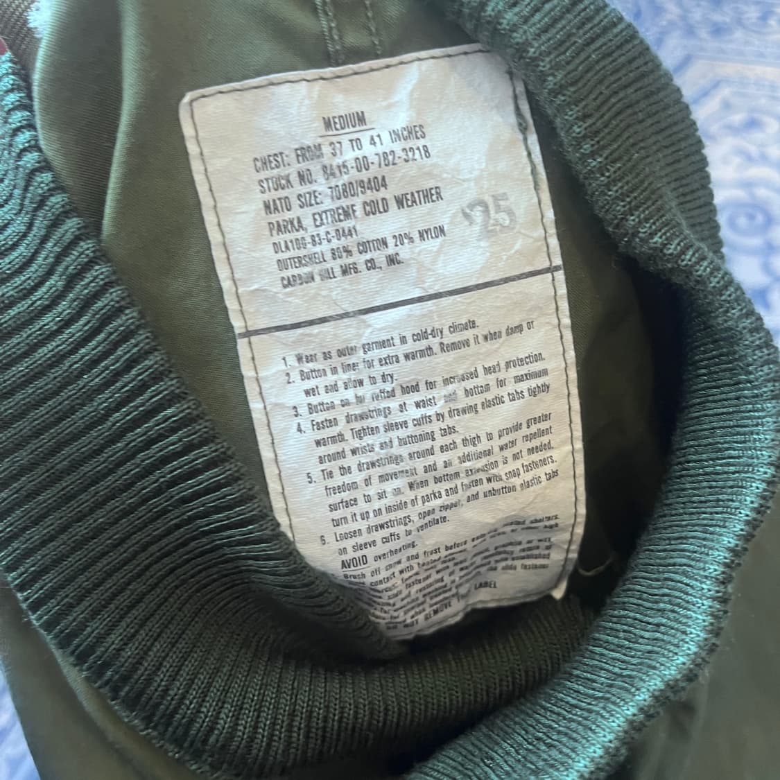 M U.S. ARMY M65 파카 리브 커스텀/W2555 상품이미지4