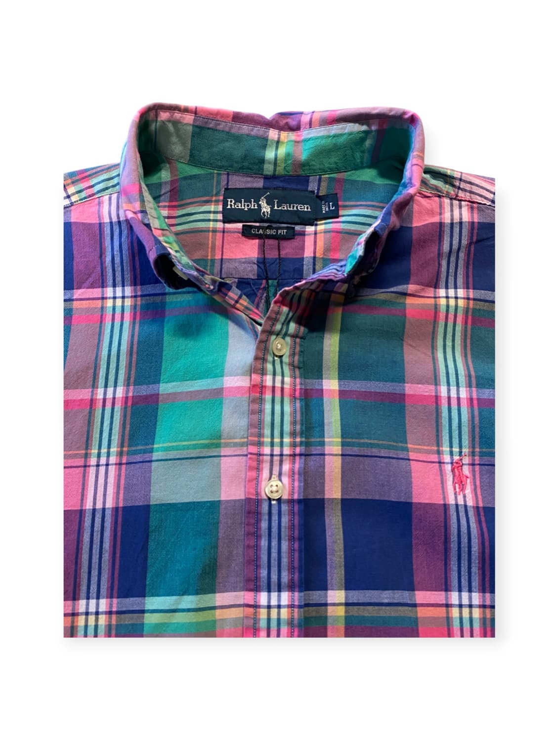 폴로랄프로렌 체크 반팔 셔츠 (Man XL) AA0483 상품이미지4