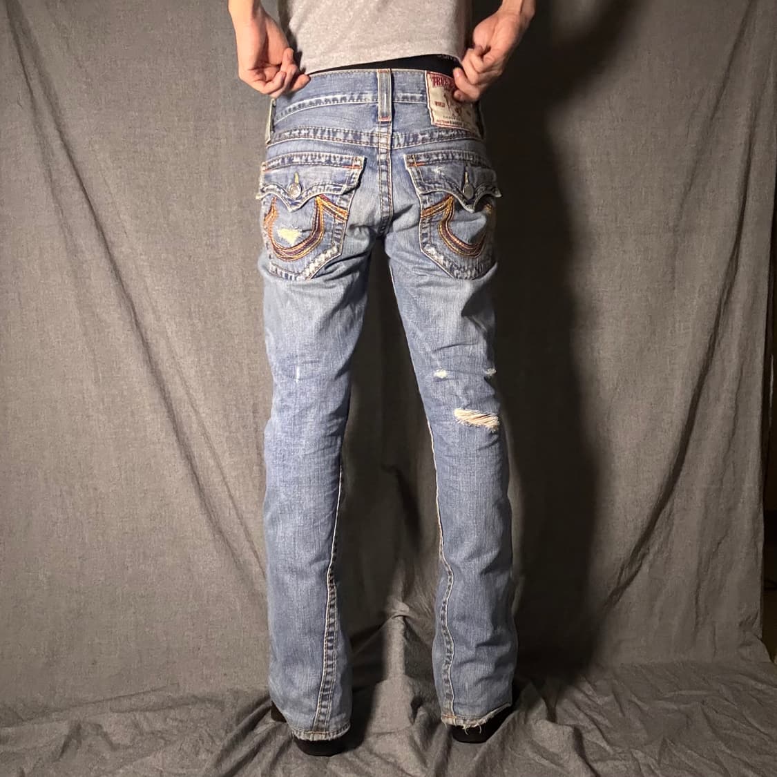 00's 트루릴리젼 그런지 스티치 부츠컷 상품이미지3