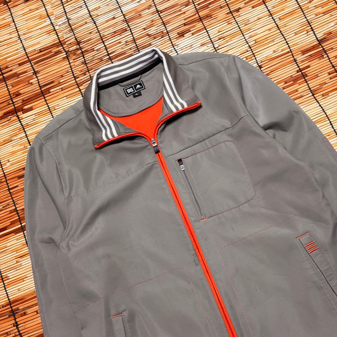 아디다스 브라운 오렌지 라인 자켓 XL 상품이미지3