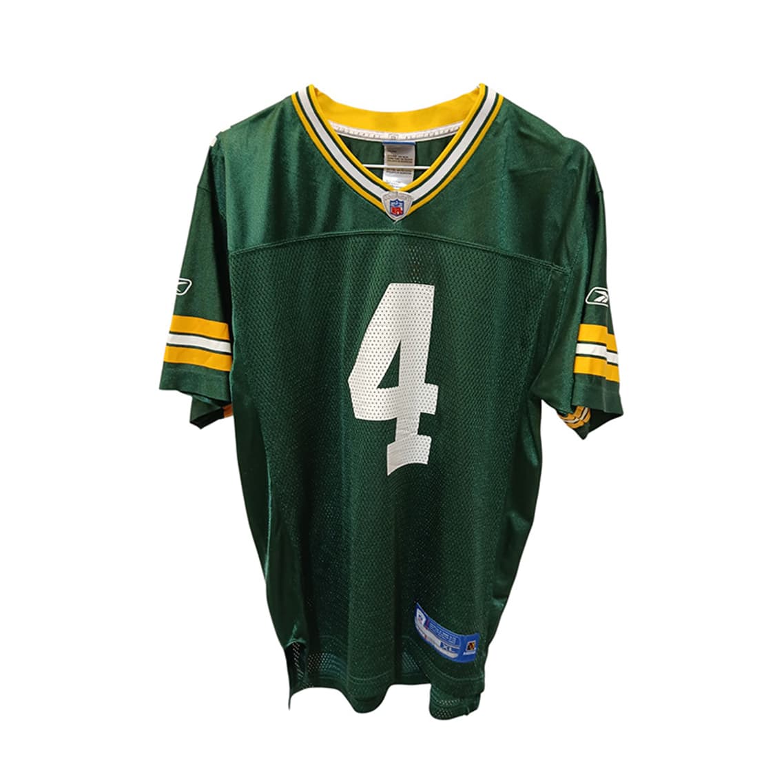 리복 NFL 딥그린 옐로 하키 유니폼 상의 XL 상품이미지1