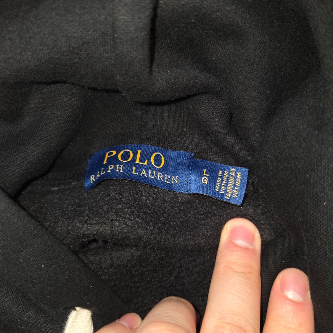 폴로 랄프로렌 포니로고 후드 스웻 (XL) 상품이미지3