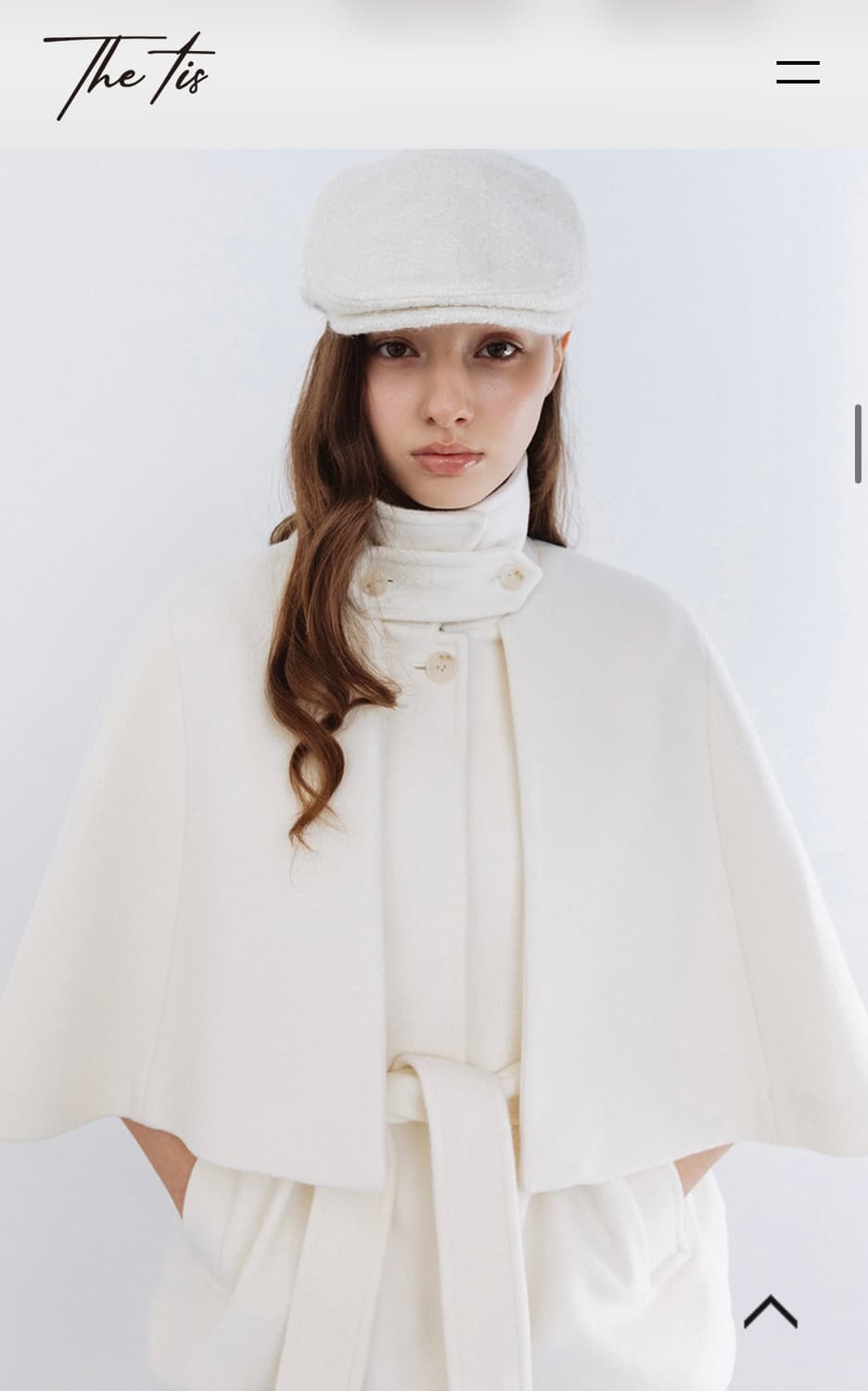 새상품) 더티스 울100 발마칸 케이프 아이보리 상품이미지3