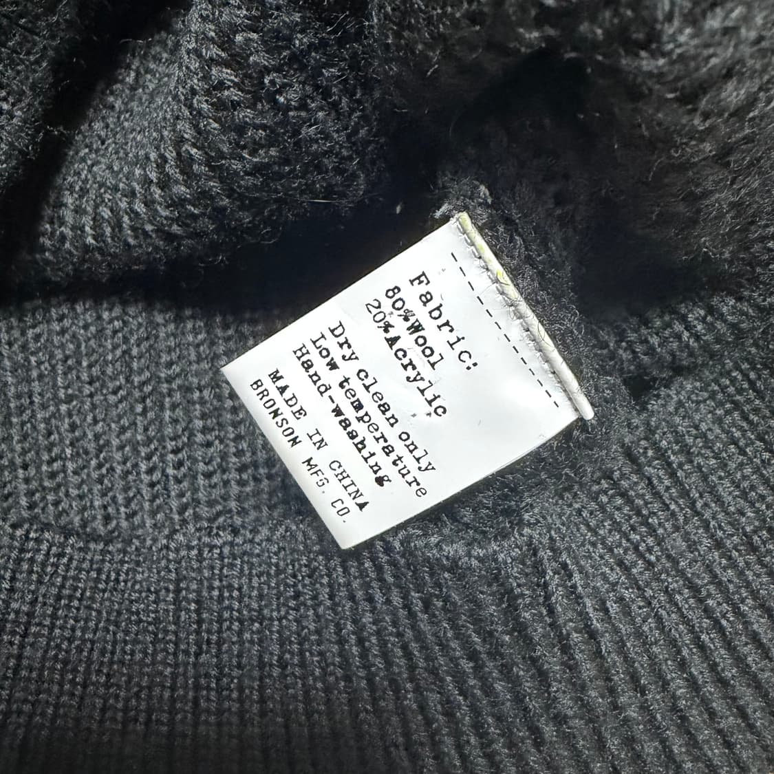 브론슨 USAAF Type A-1 V-neck Mechanics 스웨터 상품이미지3