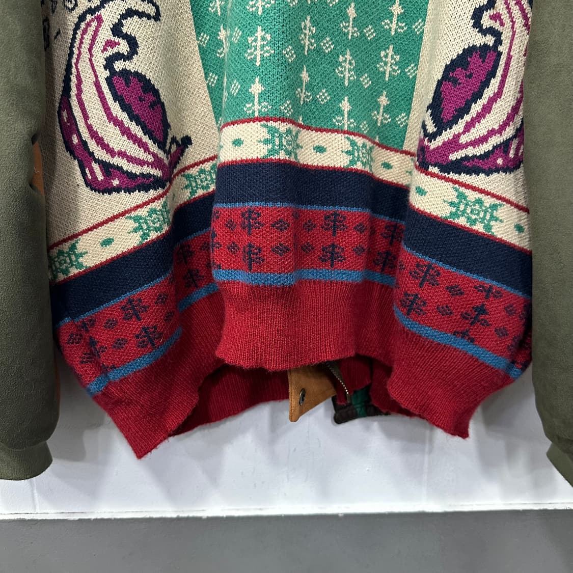 일본 빈티지 패치워크 스웨이드 자켓 상품이미지4