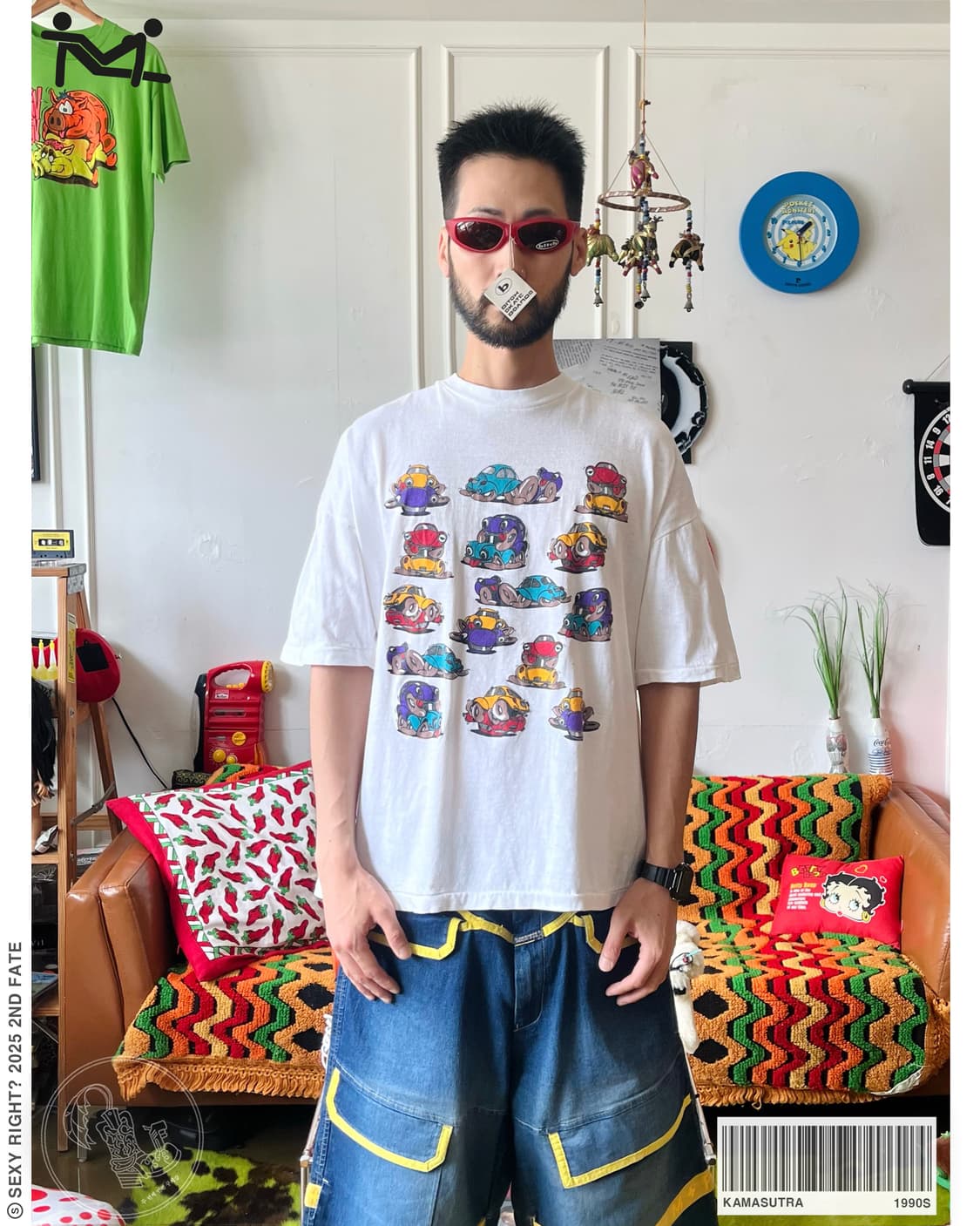 1990s Vintage Kamasutra 1/2 T-Shirt 상품이미지1