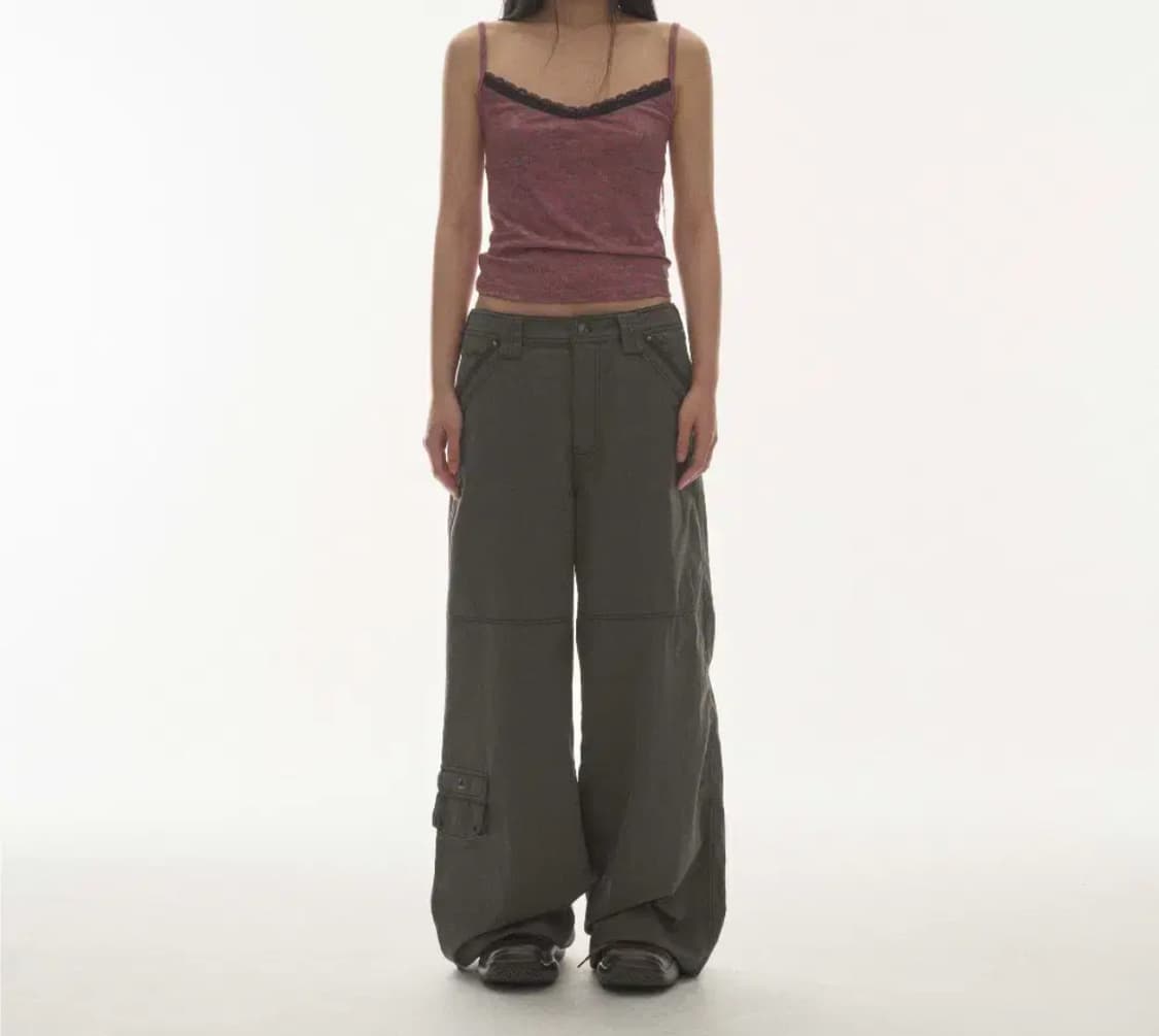코이세이오 - SNAP WORK PANTS KHAKI 스냅워크팬츠 카키 상품이미지1