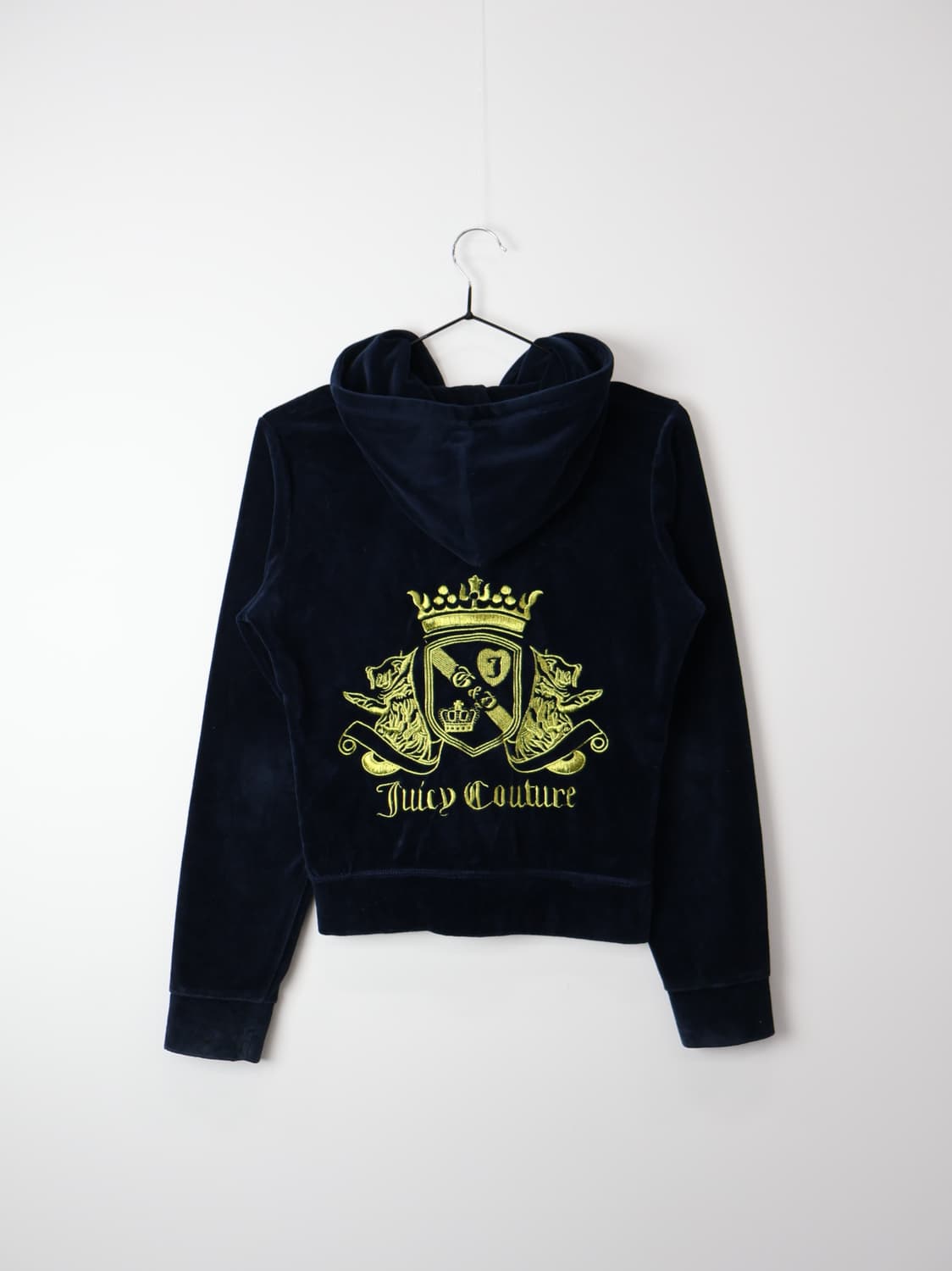 Juicy Couture Navy Velvet Zip-Up Hoodie 상품이미지4
