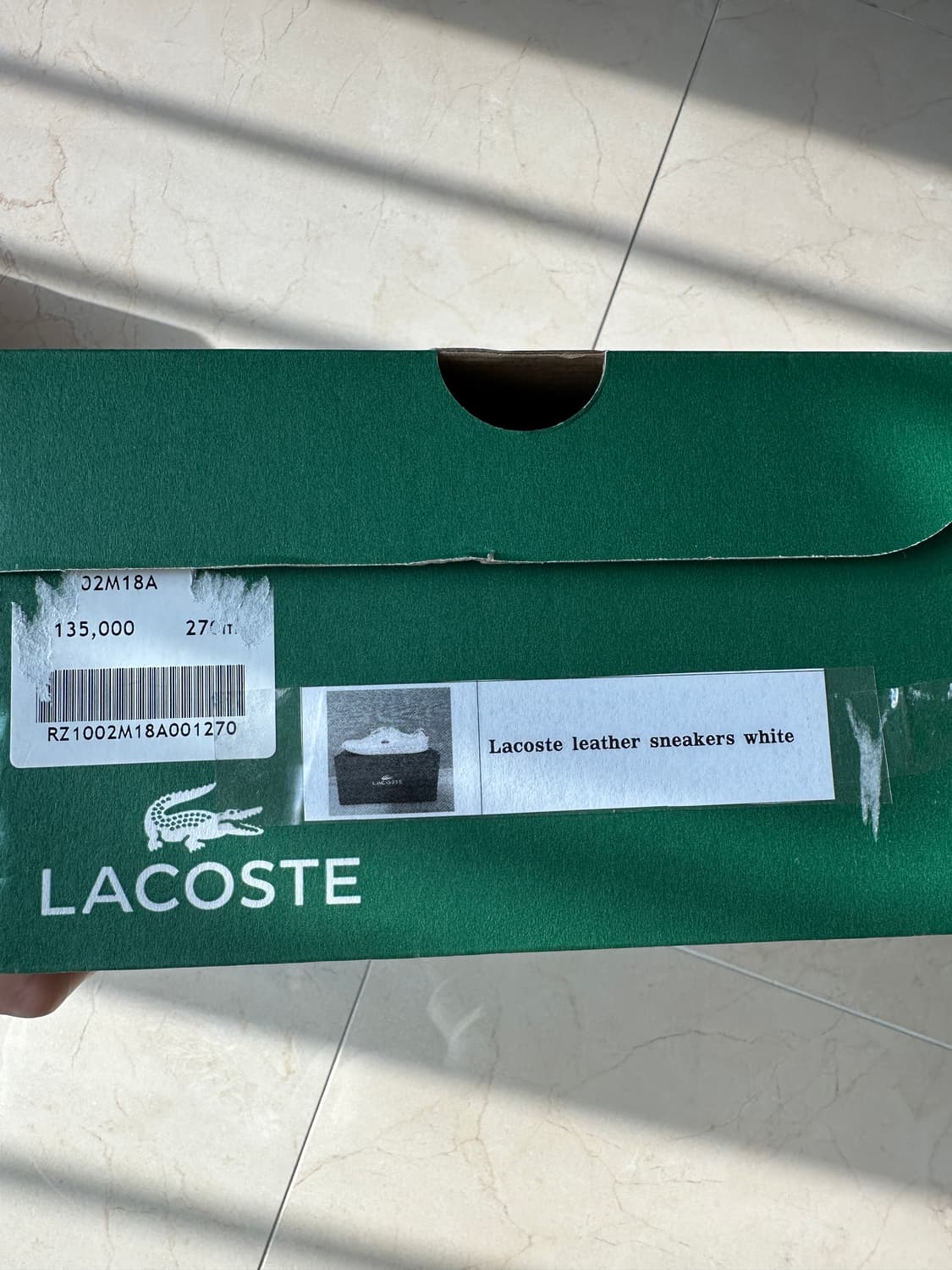 라코스테 화이트 스니커즈/ 락포트 블랙 스니커스 일괄 (270) 상품이미지9
