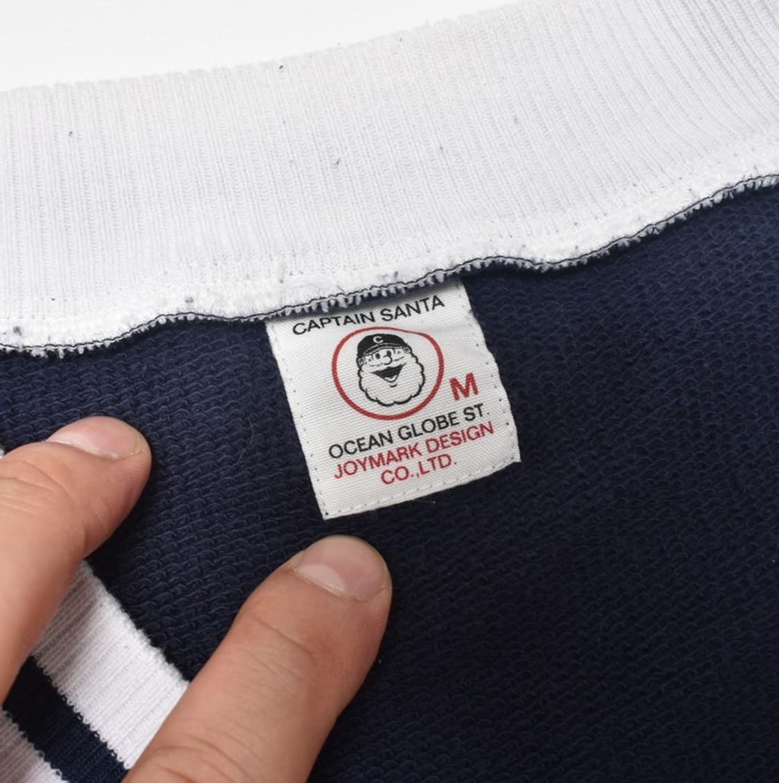 캡틴산타 빈티지 구제 와펜 라인배색 브이넥 가디건 M25070131 상품이미지2