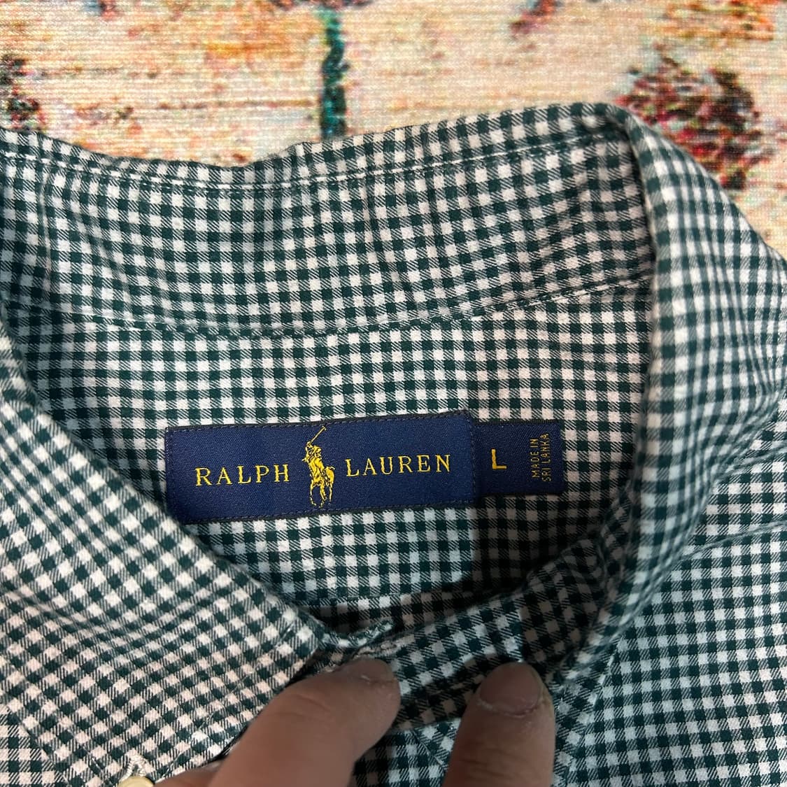 [L] 폴로 랄프로렌 자수 로고 체크셔츠 상품이미지3