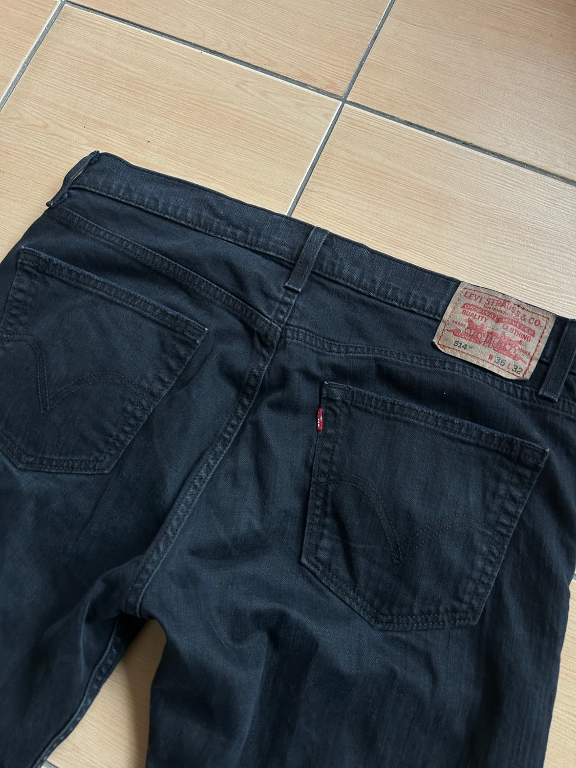 00‘s 리바이스 514 블랙진 36in 상품이미지5