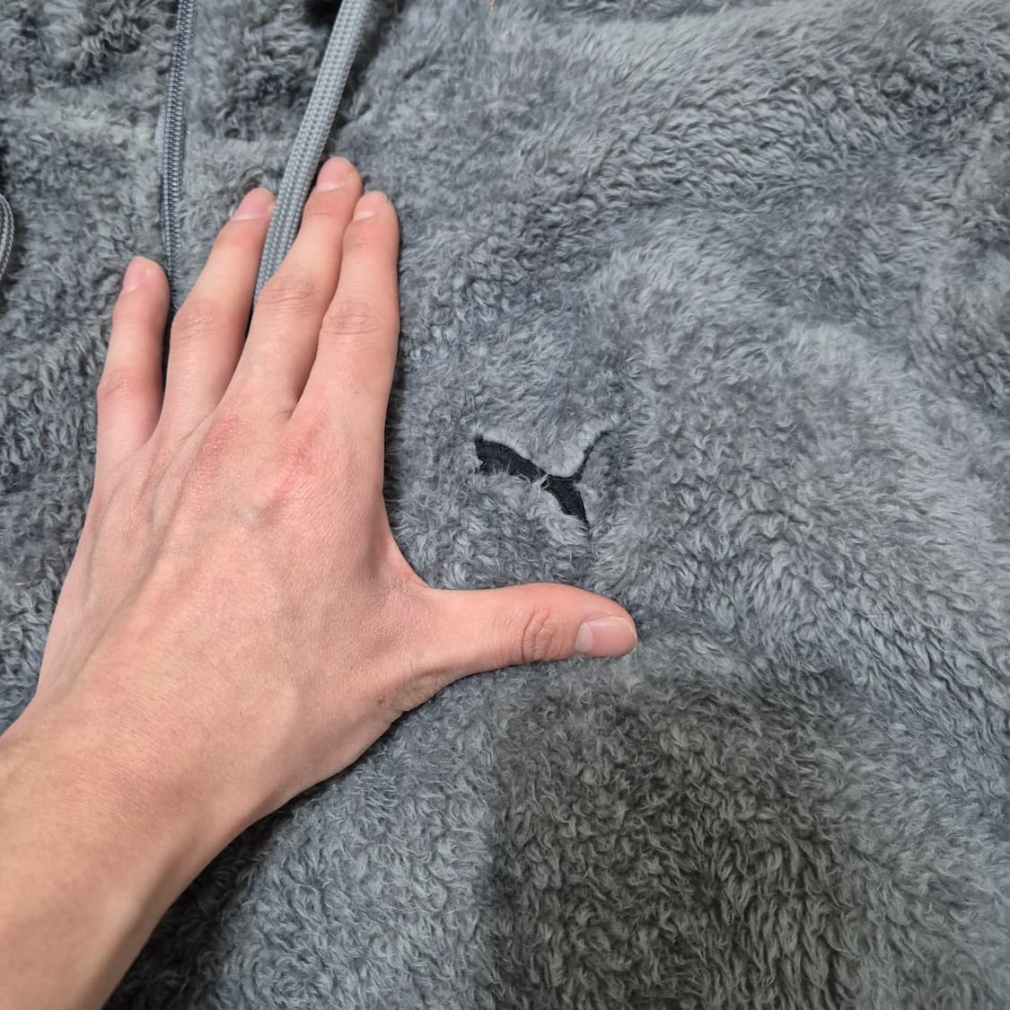 푸마 뽀글이 후드 후리스 플리스 반집업자켓 M(95) 상품이미지6