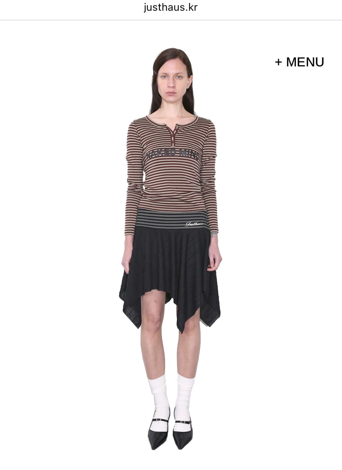 Just.haus MIXED PANEL SKIRT 상품이미지3