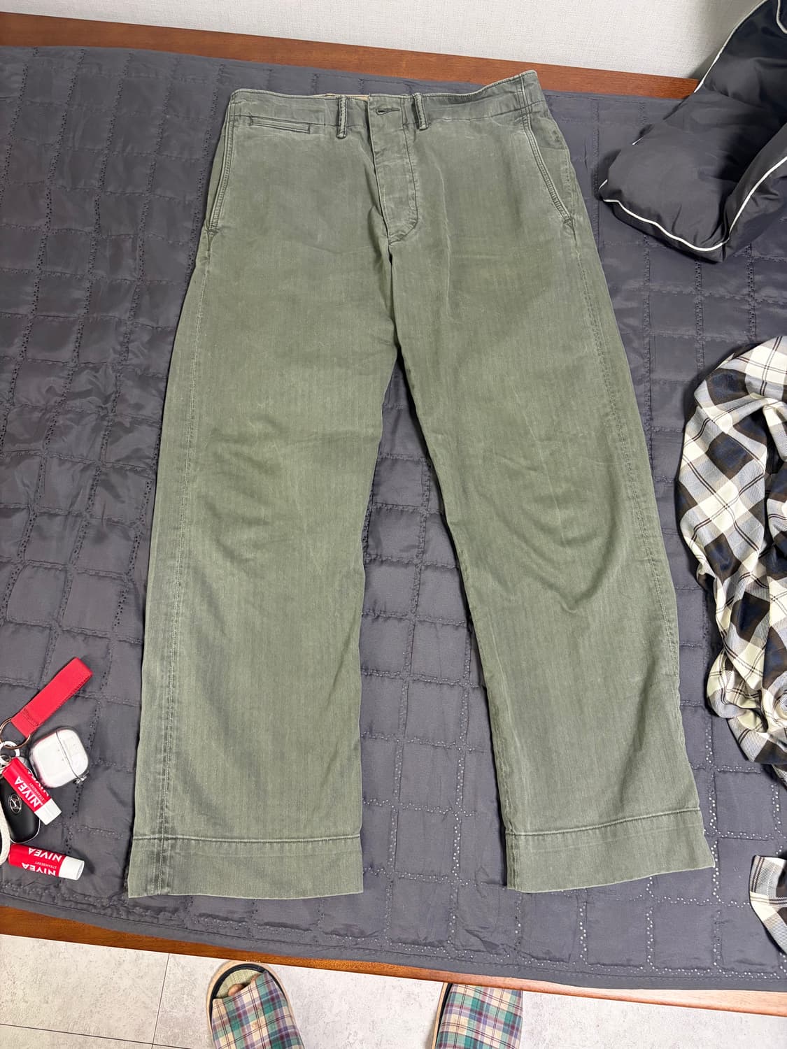 [30x30] rrl 더블알엘 헤링본 hbt 트윌 필드 팬츠 상품이미지1