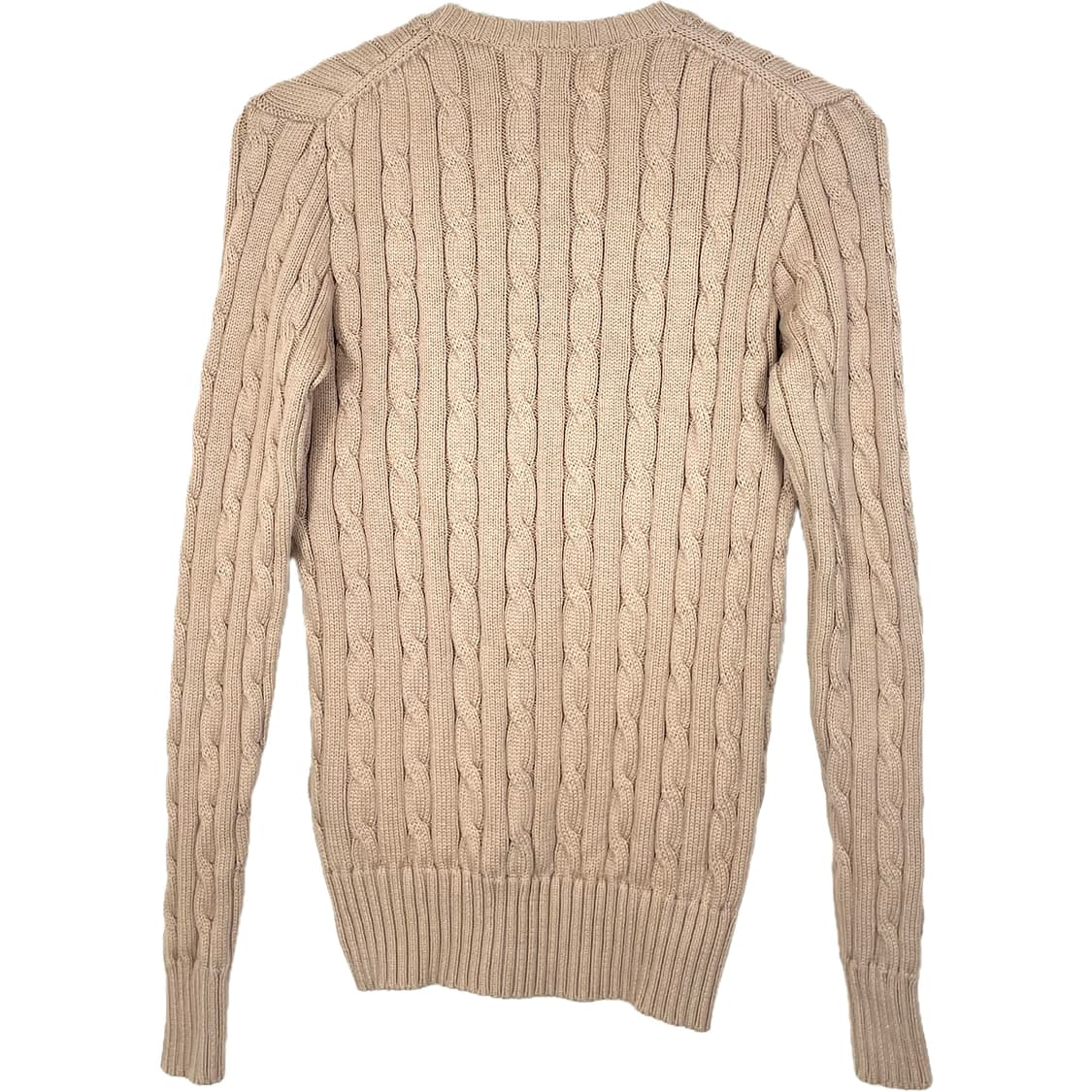 [XS] 폴로 랄프로렌 코튼 케이블 꽈배기 브이넥 니트 스웨터 QR인증 상품이미지2