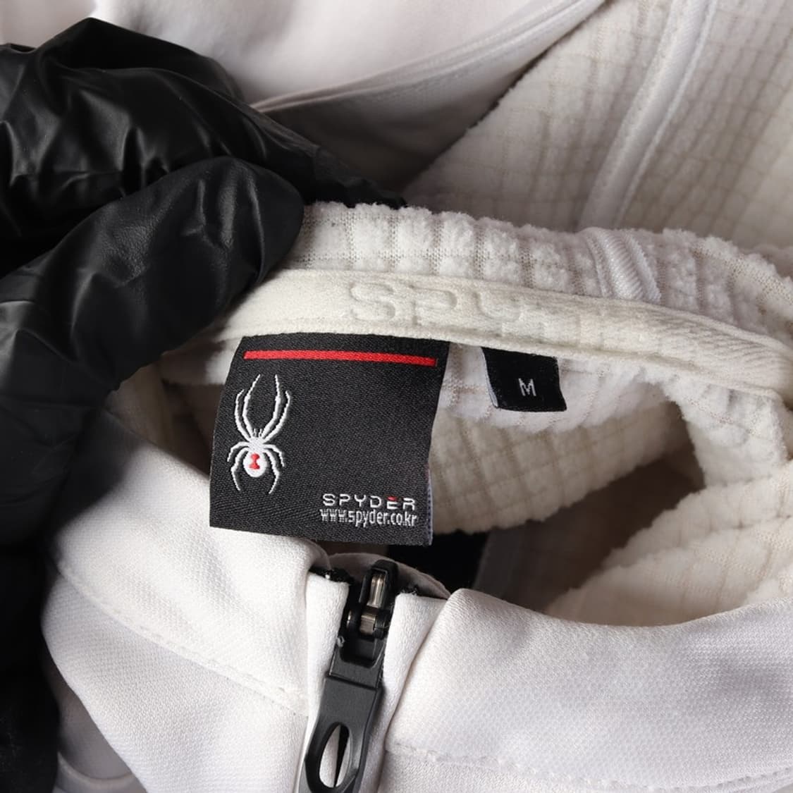 스파이더 화이트 로고 테크니컬 후드 집업 M 상품이미지5