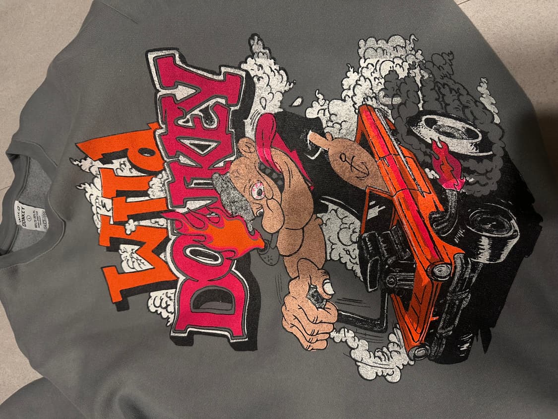 와일드동키 맨투맨 L 상품이미지5