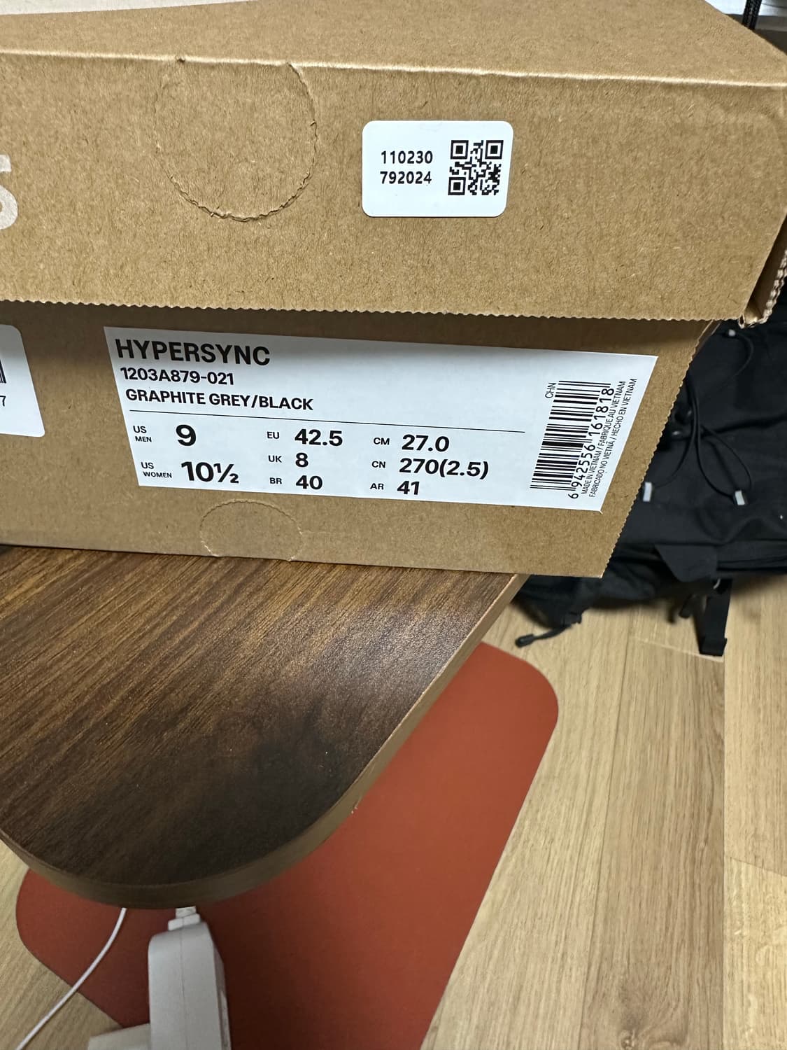 아식스 하이퍼싱크 그래파이트 그레이 블랙 270 상품이미지2