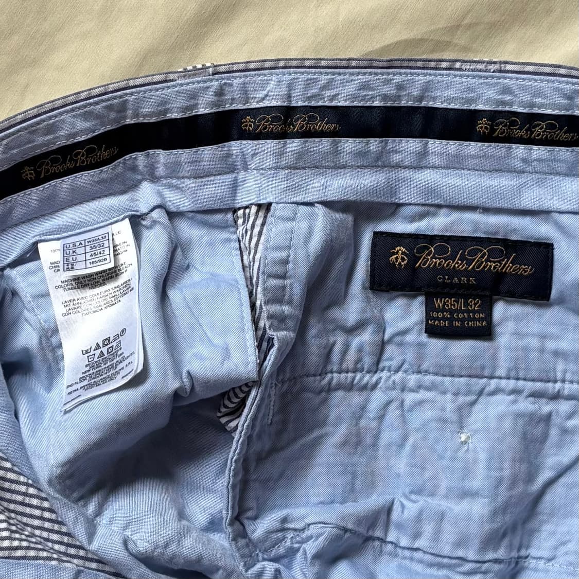 [35] Brooks Brothers 클락 시어서커 코튼 팬츠 상품이미지5