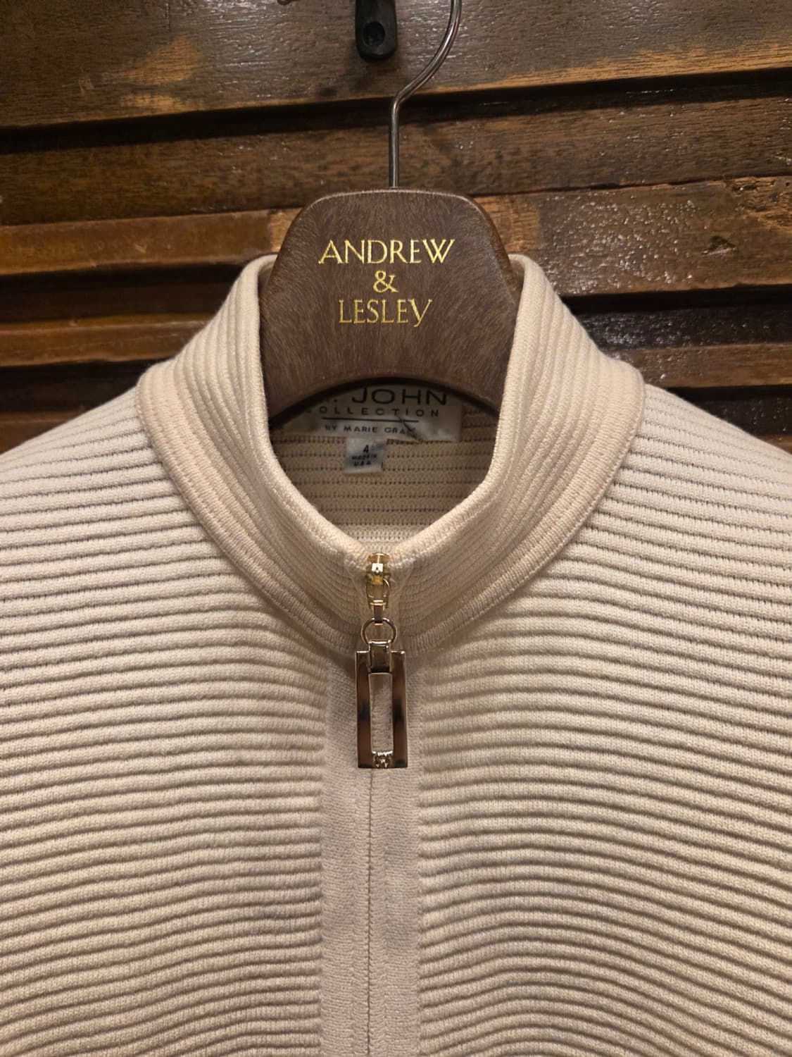 센존 짚업 카디건 상품이미지8