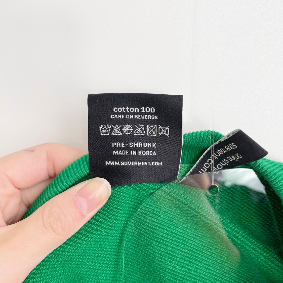 C1 소버먼트 오버핏 그린 맨투맨 티셔츠 XL사이즈 상품이미지5