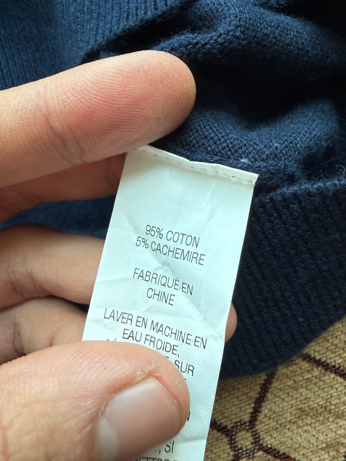 L.L.BEAN딥 네이비 집업 니트 상품이미지4