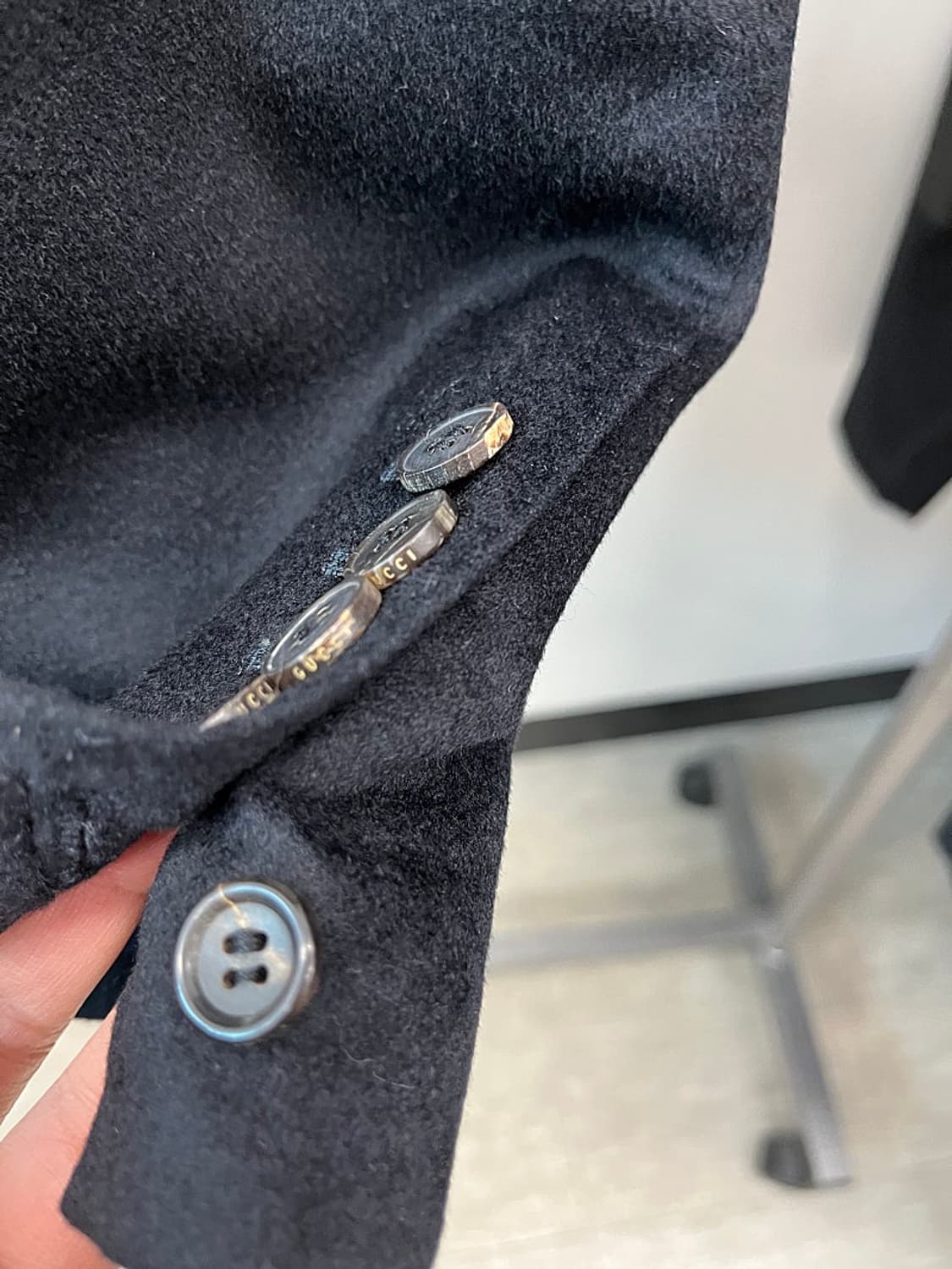 90)  구찌 캐시미어 100% 블레이져  상품이미지5