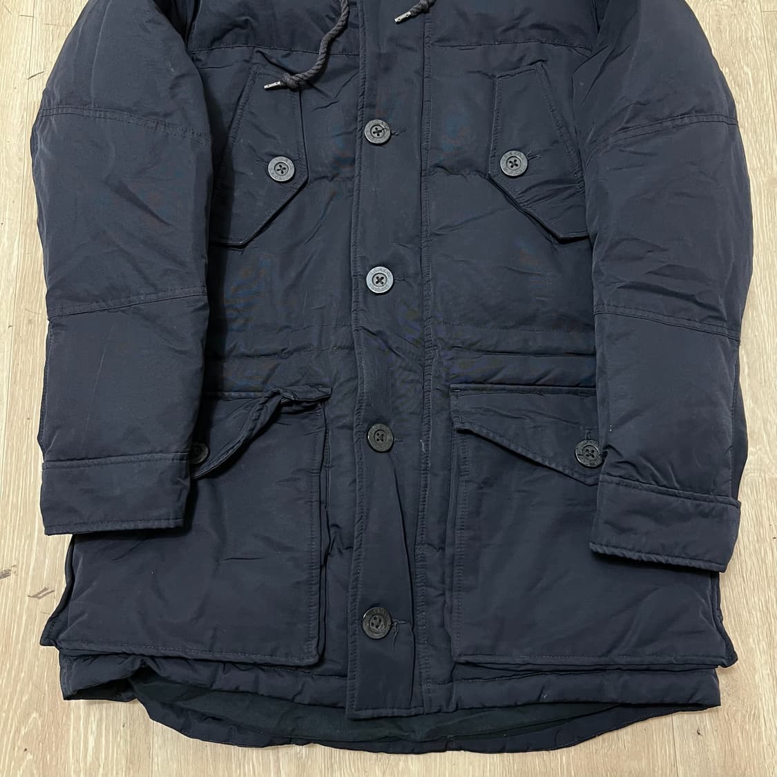 리바이스 남성 구스다운 후드 야상 롱패딩 M/95  상품이미지3