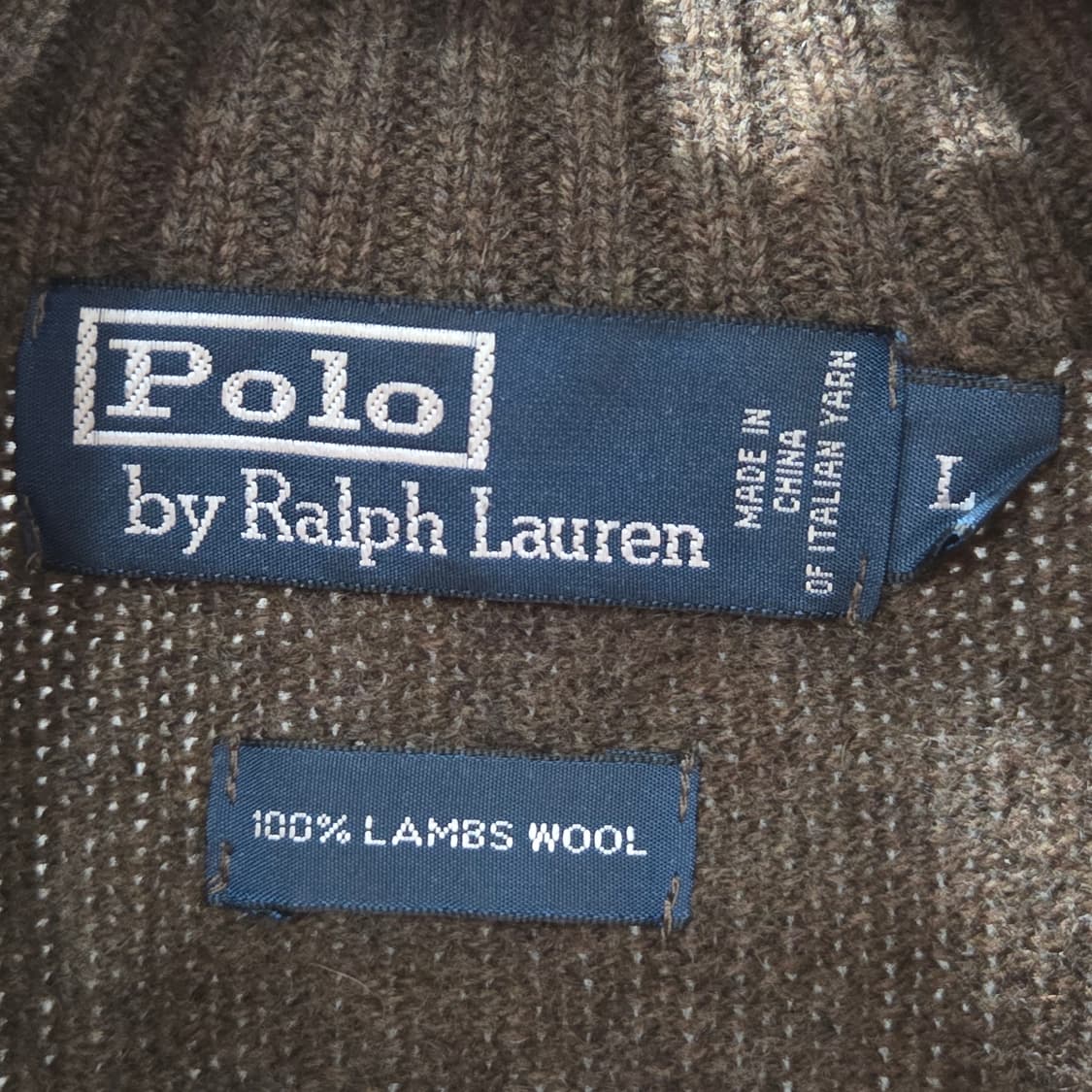 폴로랄프로렌 풀오버 하프집업 램스울 니트 L 상품이미지2