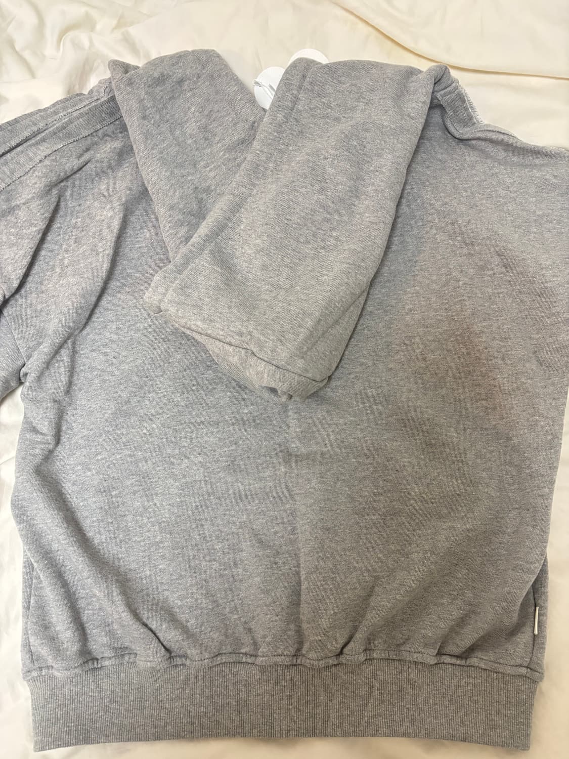 (새상품)클리시어 09 넘버링 후드집업 그레이 상품이미지9