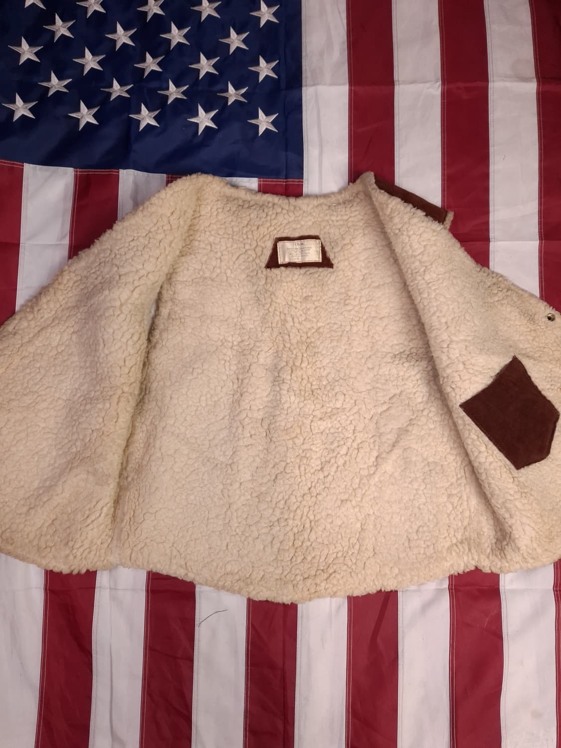 80's 빈티지 멕시코 제조 리얼레더 무스탕 베스트 상품이미지6