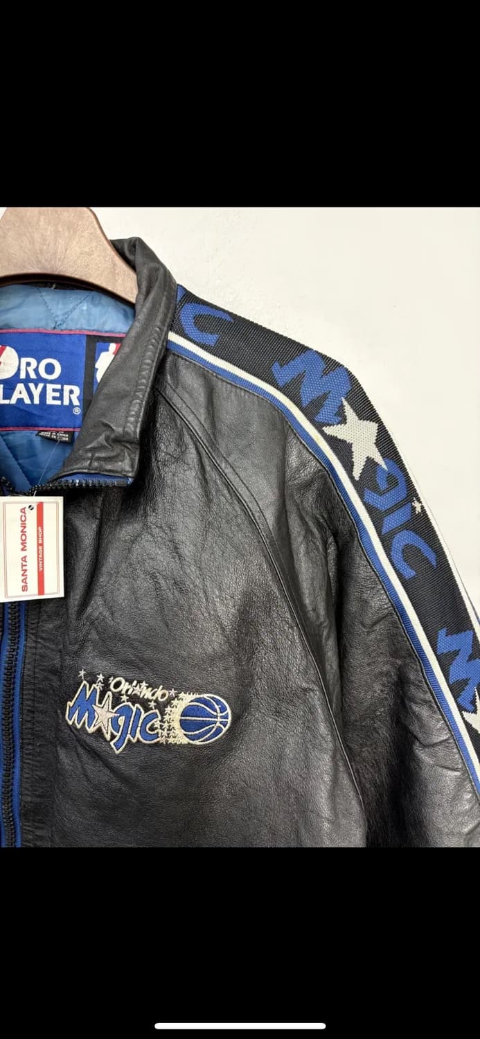 프로플레이어 NBA 올랜도매직 올드스쿨 레더 자켓 H2223 상품이미지4