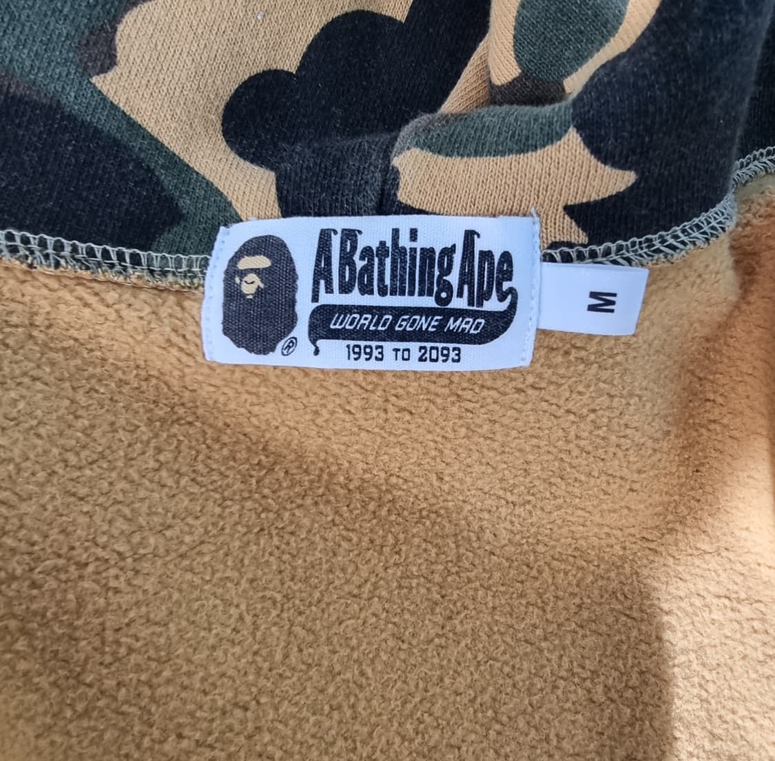 베이프 퍼스트 샤크후드집업 황계 M 상품이미지2